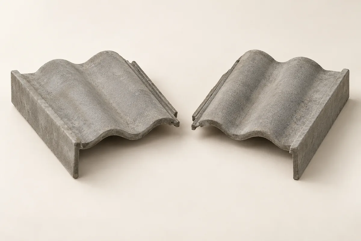 Ortgangsteine aus Beton, links & rechts