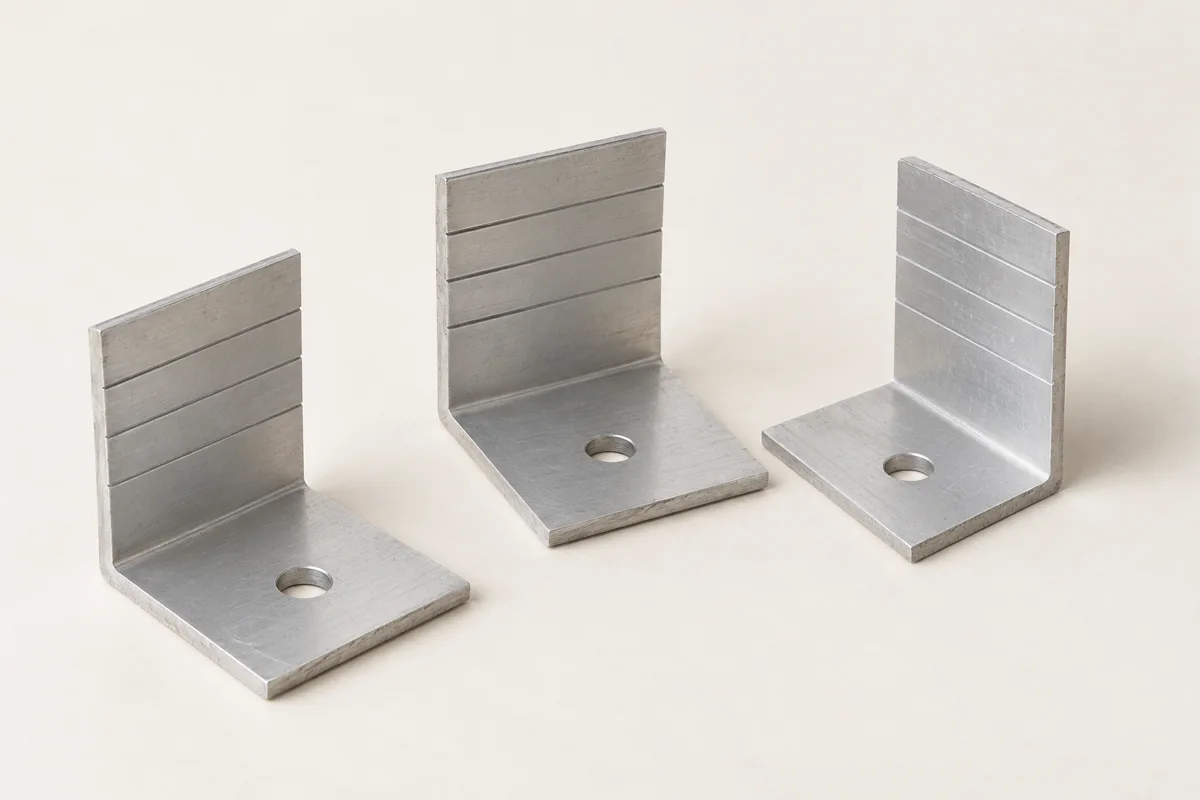 Alu-Haltewinkel für Stegplatten-Verlegeprofile