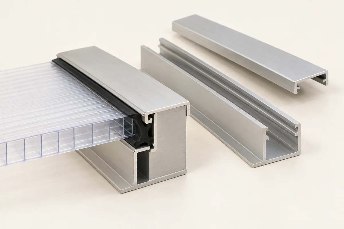 Alu-Randprofil für Stegplatten
